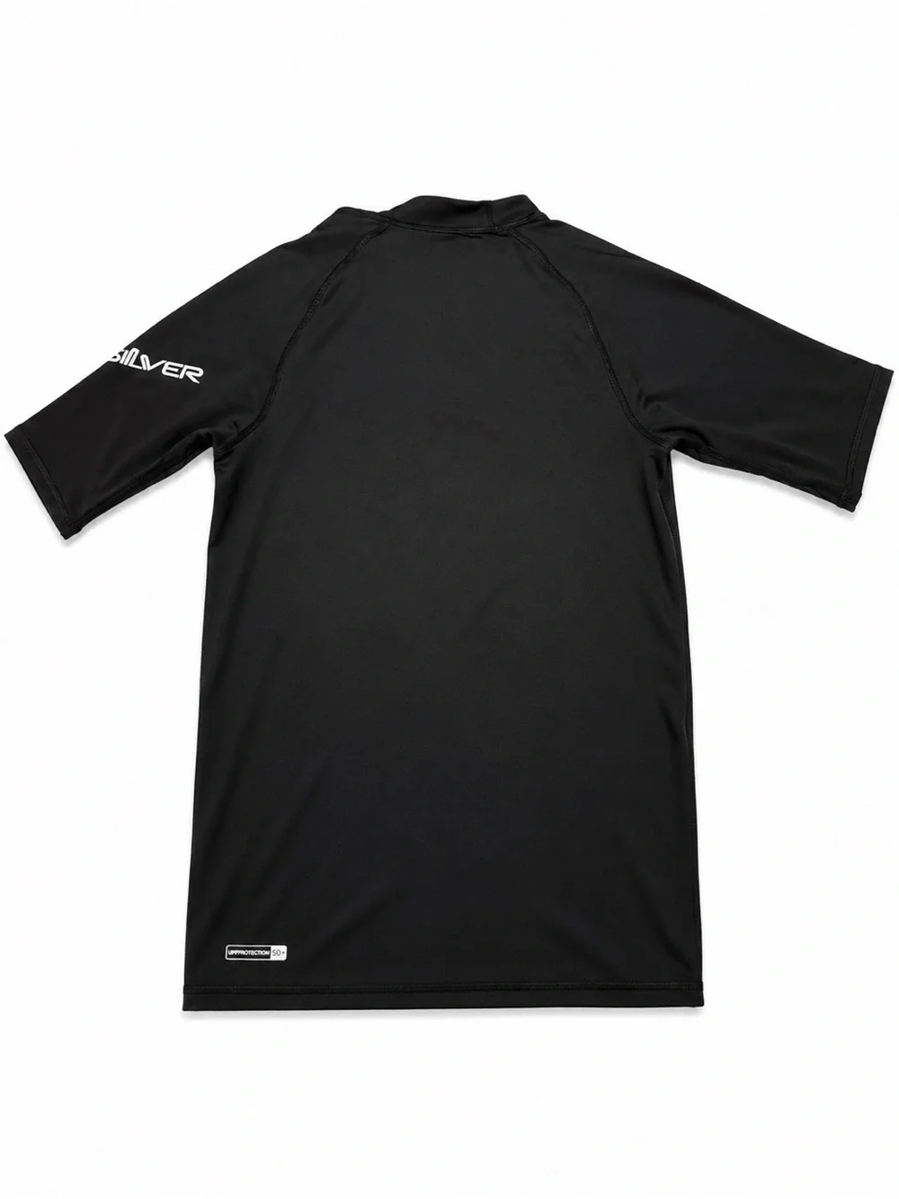 Boys XL Quiksilver Black Short-Sleeve Logo Rash Guard